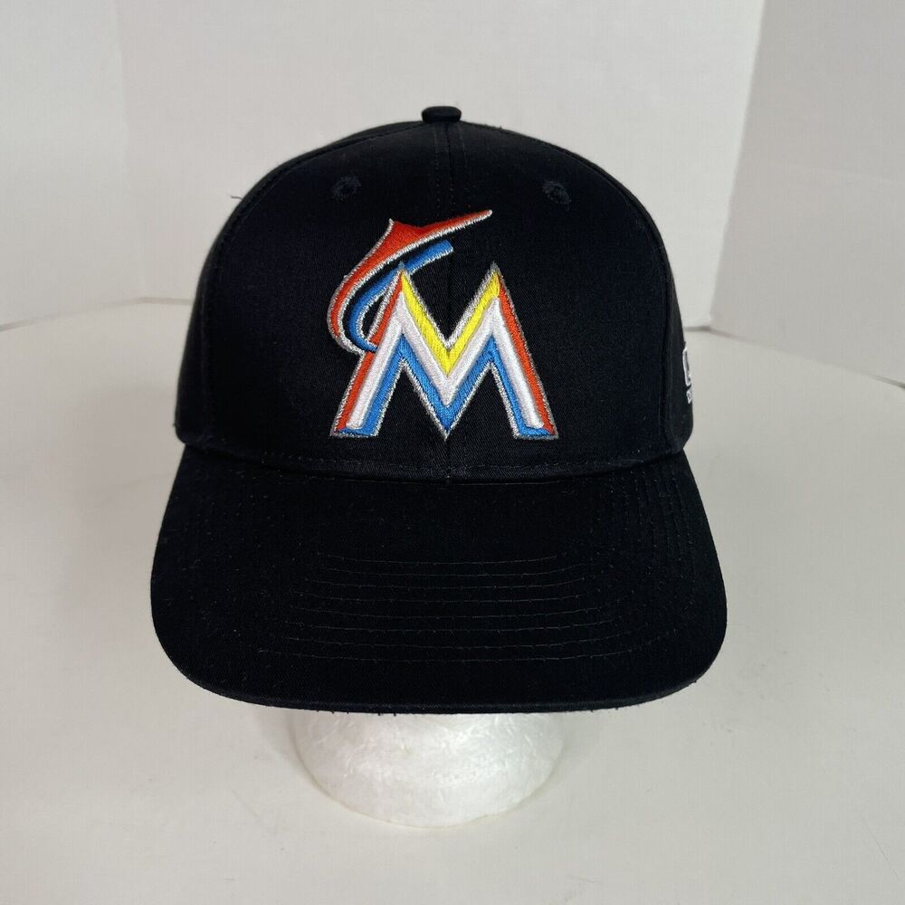 New Florida Marlins Baseball Hat, Black, Adjustable Cap, OC Sports NWOT